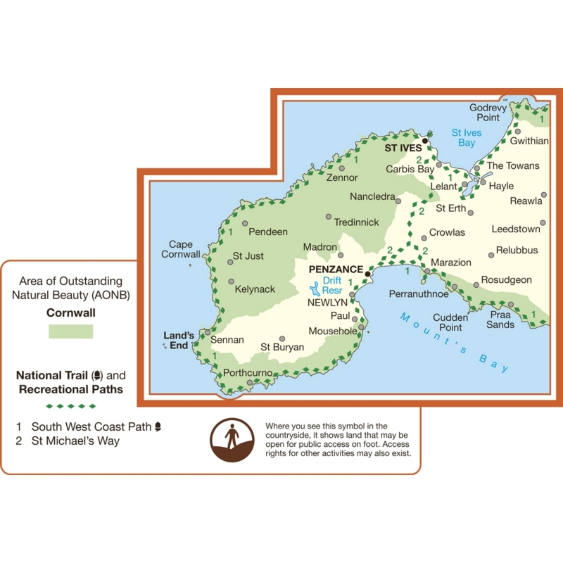 MAP,O/S Lands End Explorer 2.5in (with Download)